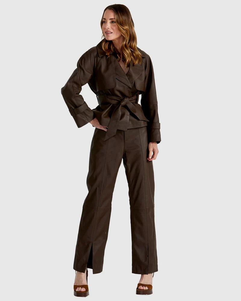 Fate+Becker Reverie Trench - Chocolate