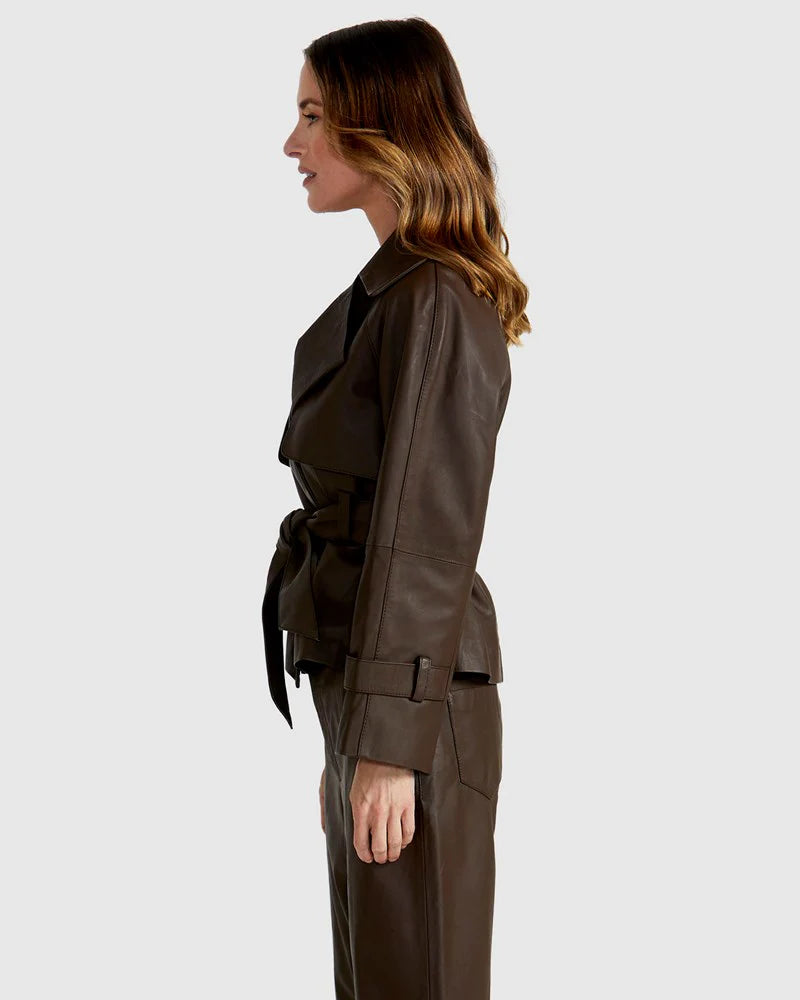 Fate+Becker Reverie Trench - Chocolate
