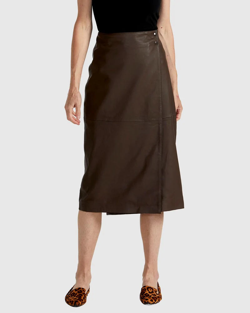 Fate+Becker Reverie Skirt - Chocolate