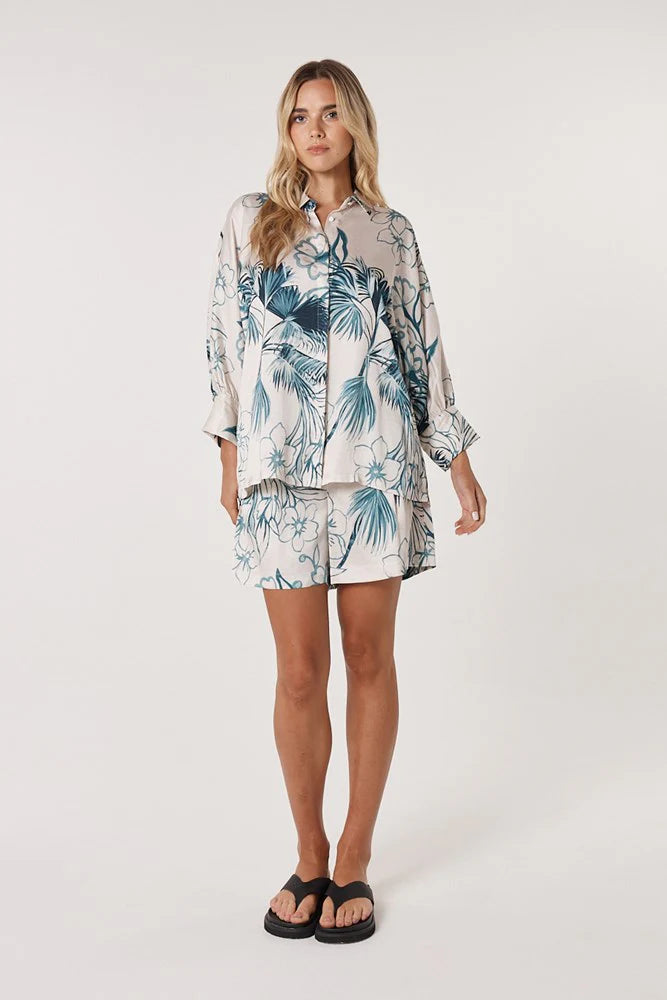 Fate+Becker Solstice Palms Short - Palm Print