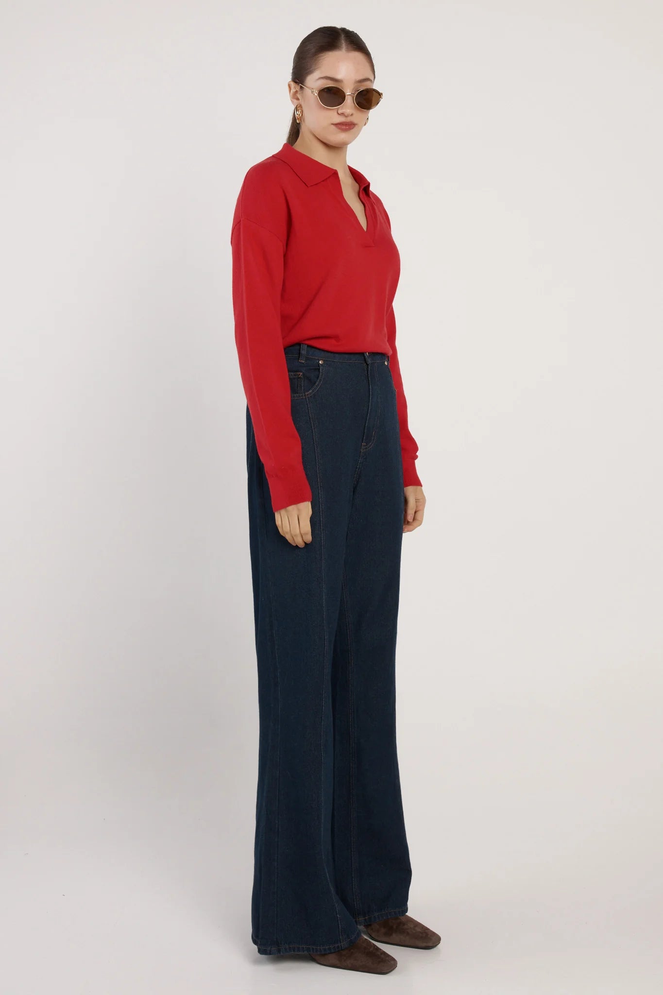 Fate+Becker Avia Wide Leg Jean - Indigo