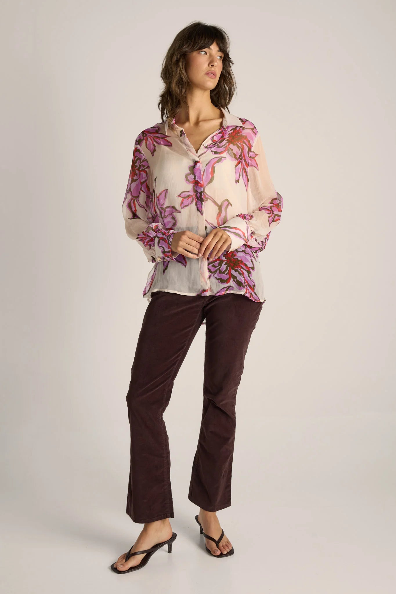 Fate+Becker Nyomi Blouse - Light Flower Print