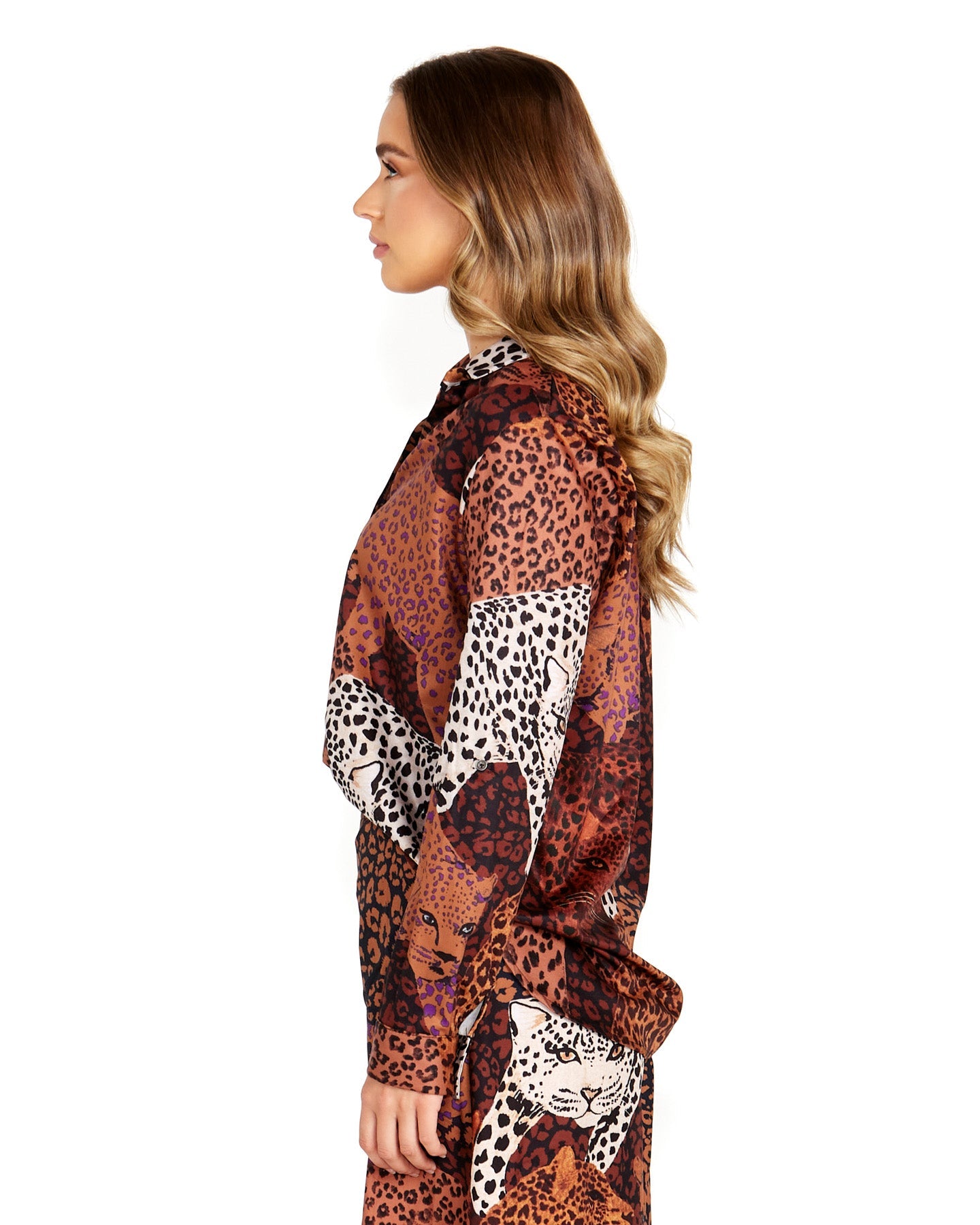 Sass Sindi Shirt - Leopard Mix Print