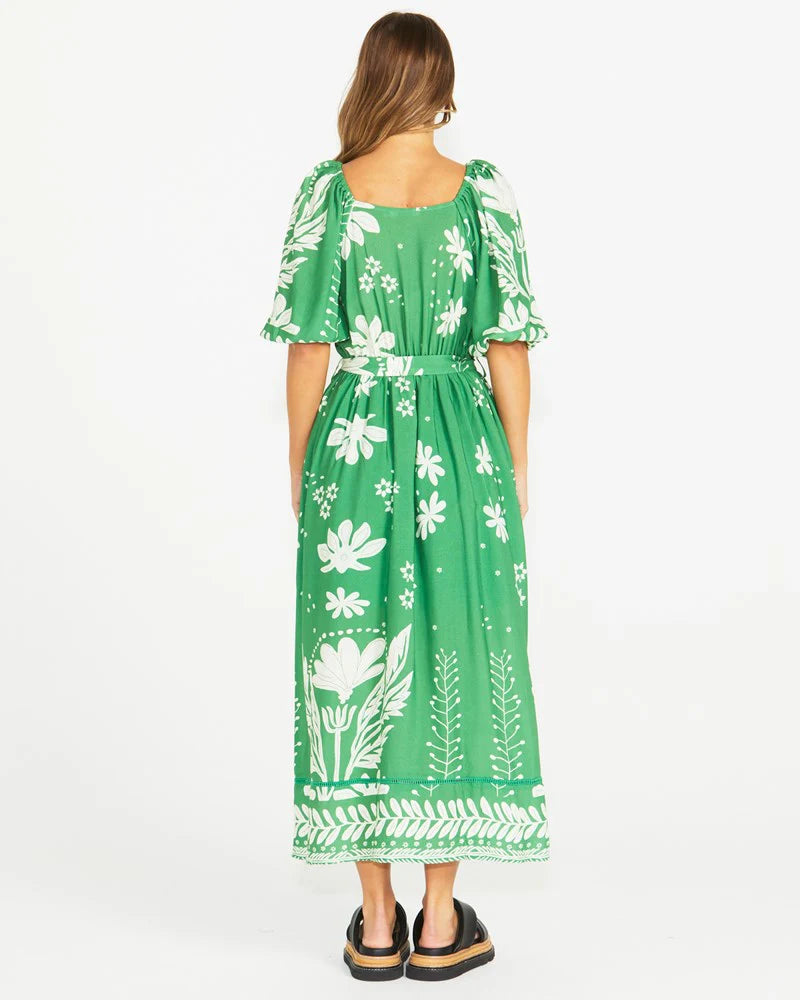 Sass Lyndel Dress - Green Floral