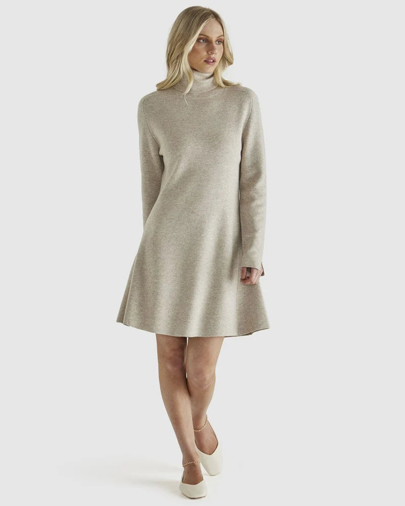 Sass Baldwin Knit Dress - Oatmeal