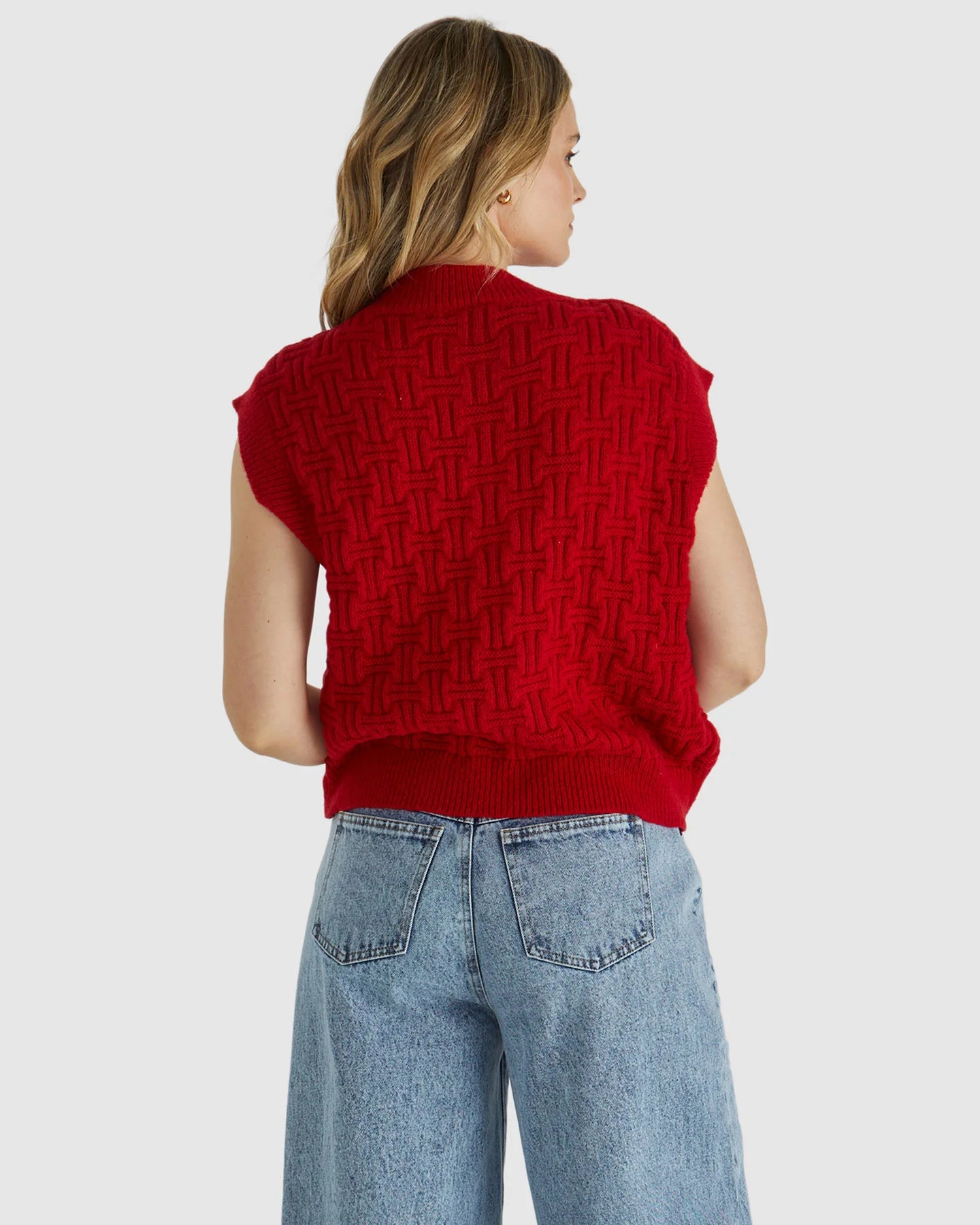 Sass Zadie Vest - Poppy Red