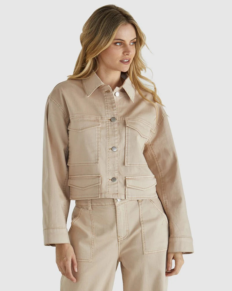 Sass Reece Jacket - Tan Wash