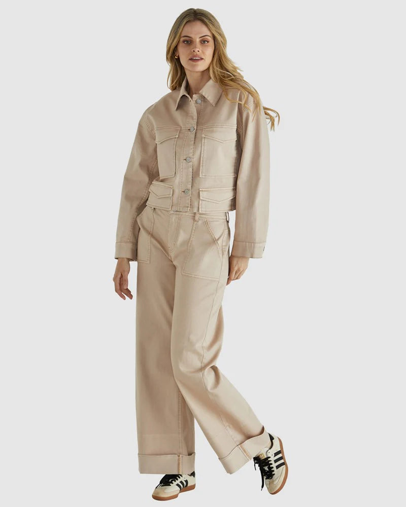 Sass Reece Jacket - Tan Wash