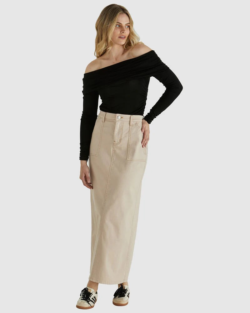 Sass Reece Skirt - Tan Wash