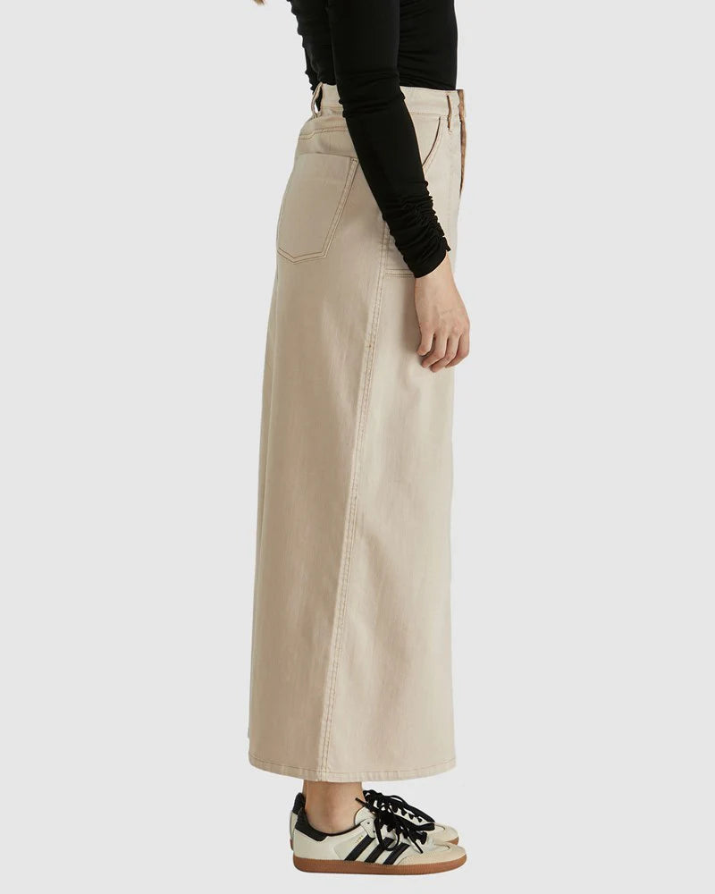 Sass Reece Skirt - Tan Wash