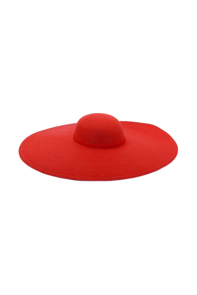 MORGAN & TAYLOR ALLEGRA FLOPPY HAT - RED