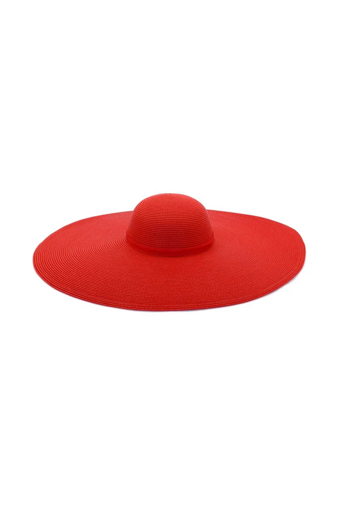 MORGAN & TAYLOR ALLEGRA FLOPPY HAT - RED