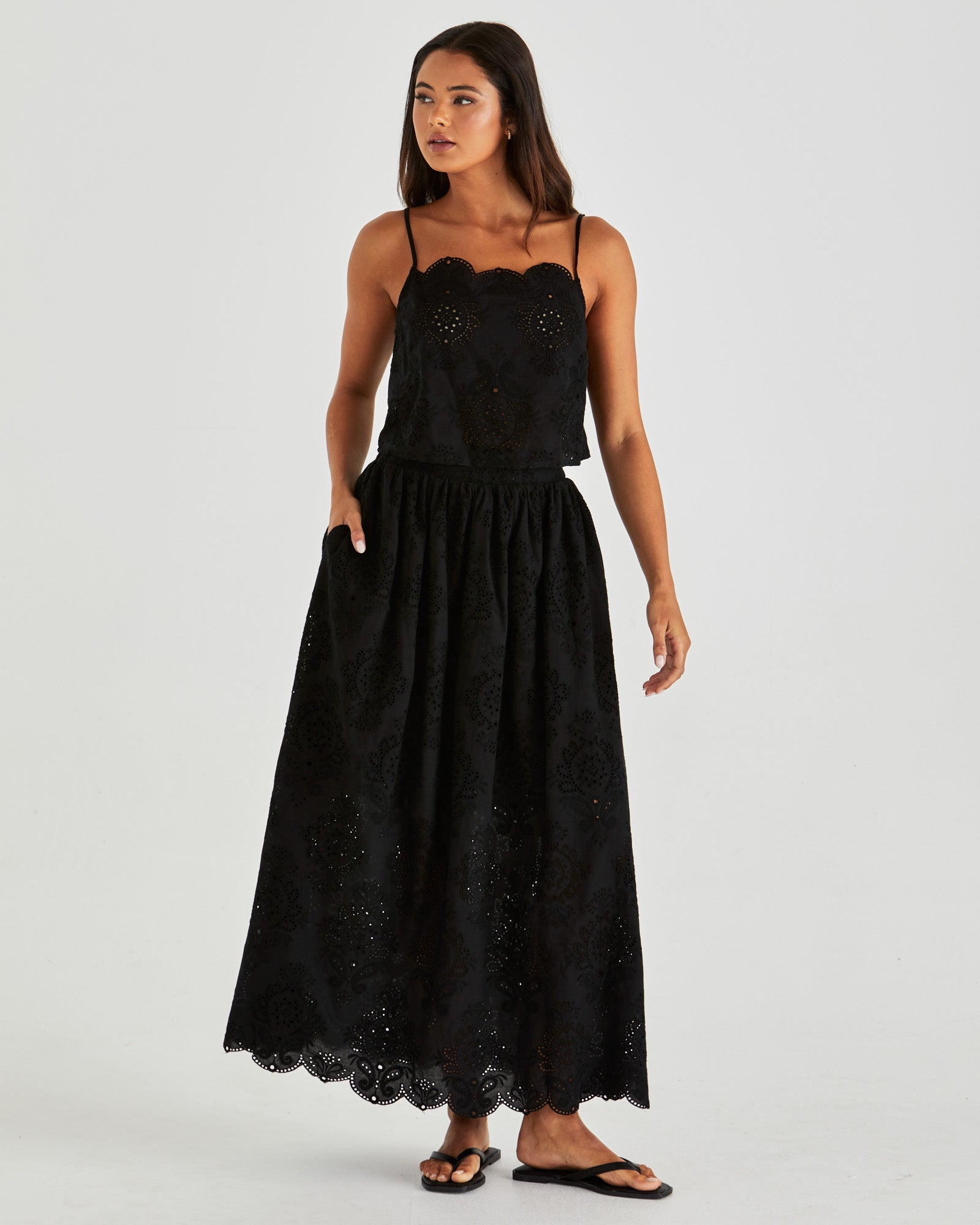 Sass Ani Full Skirt - Black