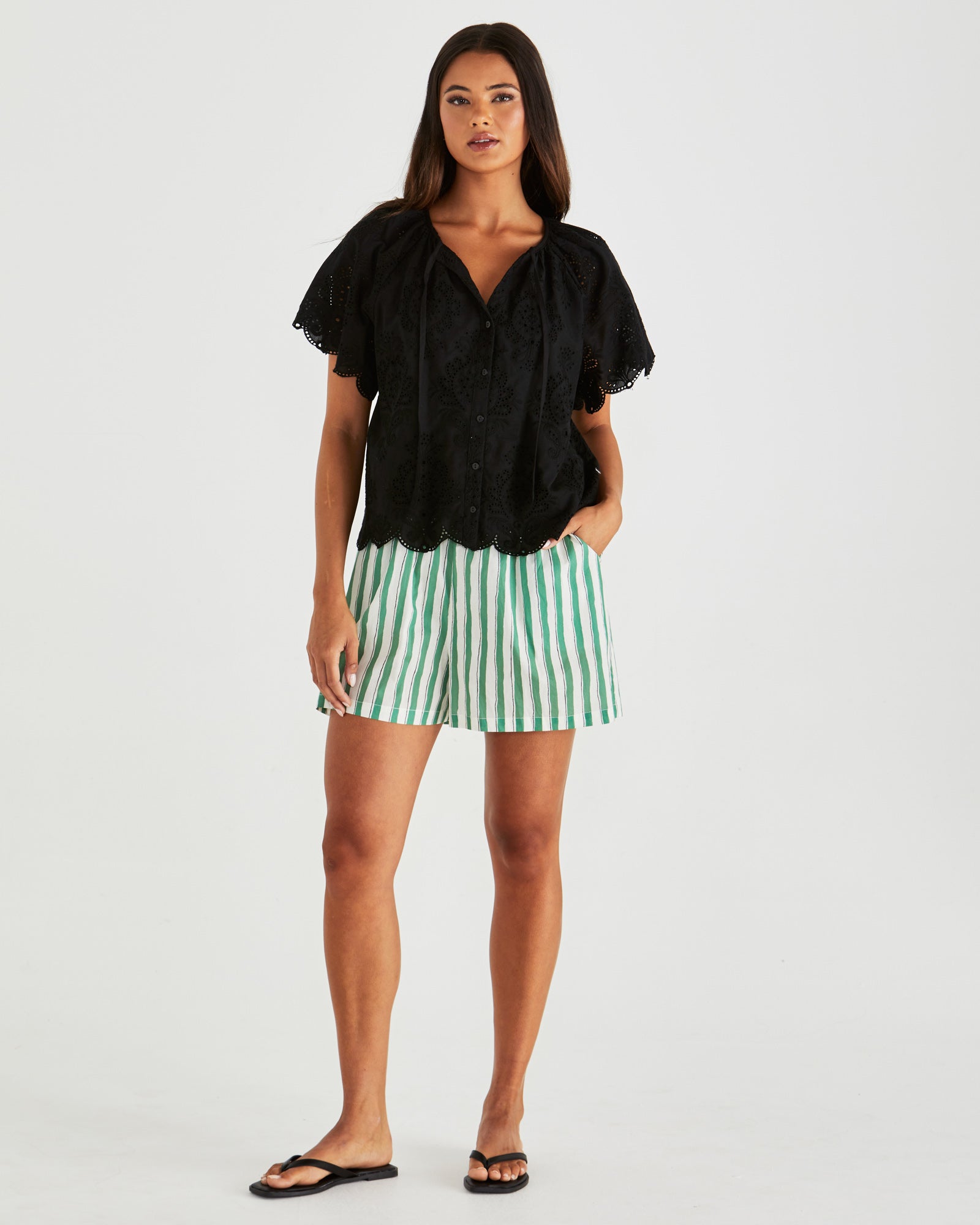 Sass Ani Blouse - Black