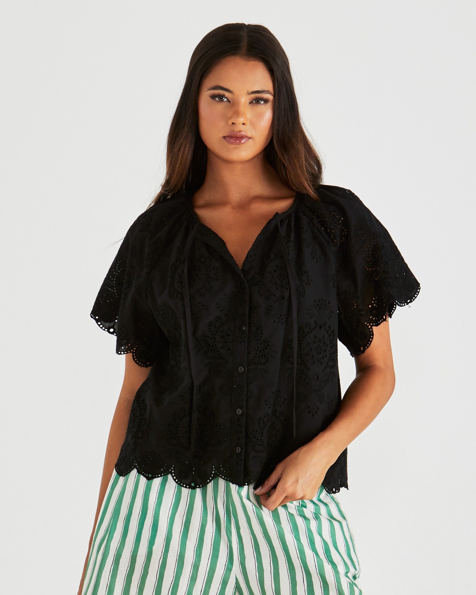 Sass Ani Blouse - Black