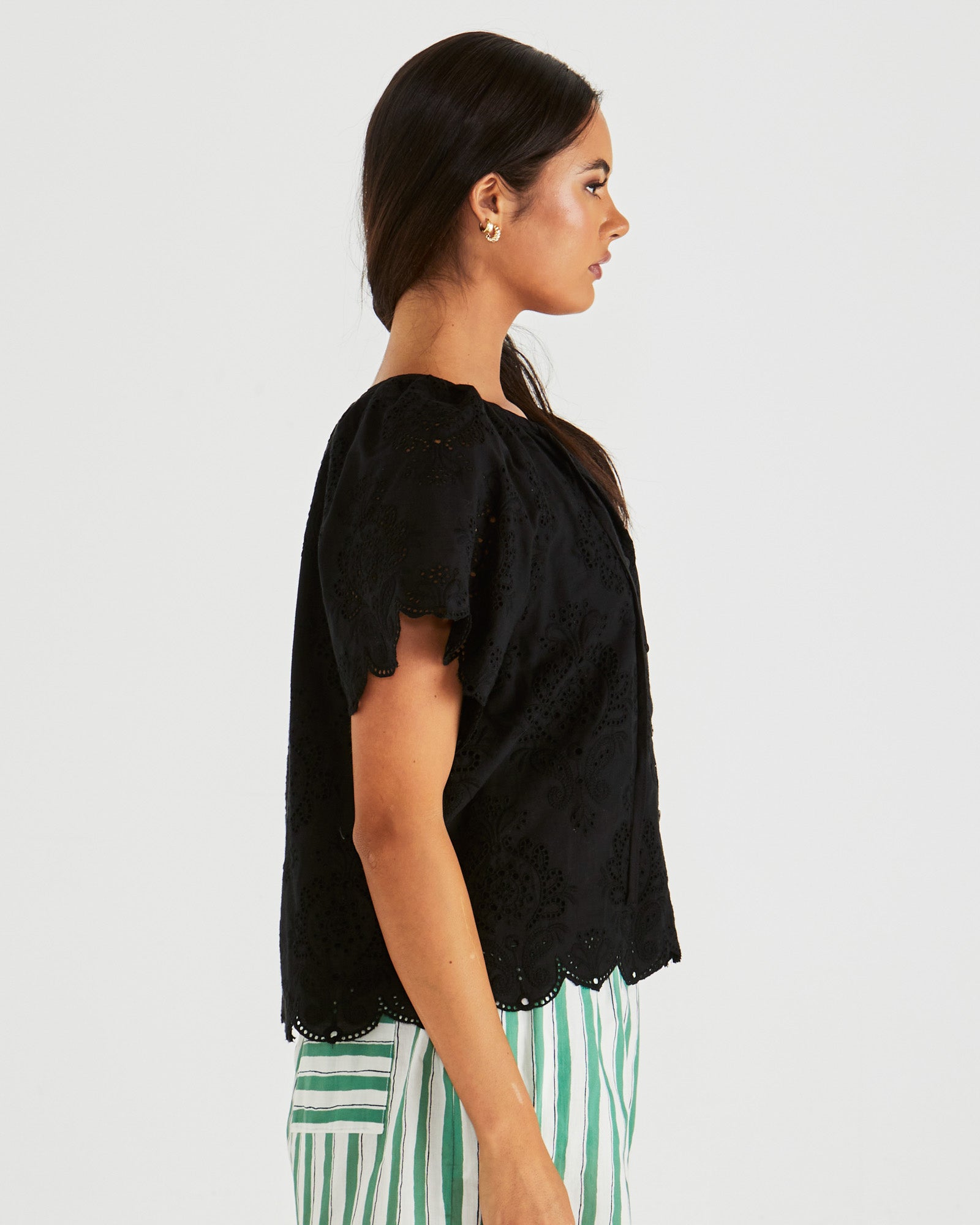 Sass Ani Blouse - Black