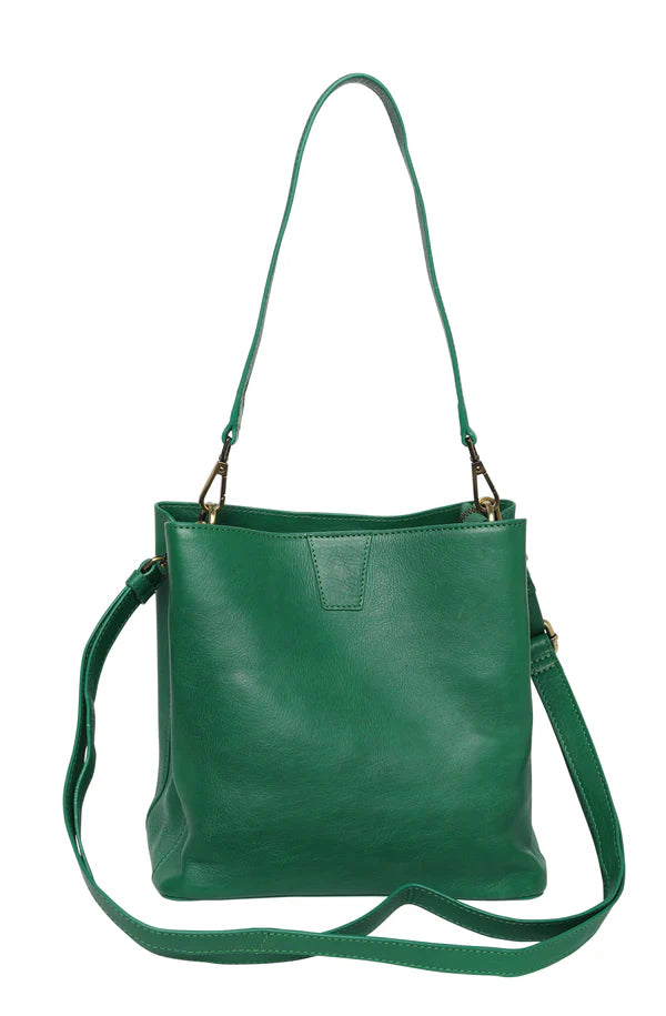 Cosgrove & Co Audrey Signature Shoulder Bag - Emerald