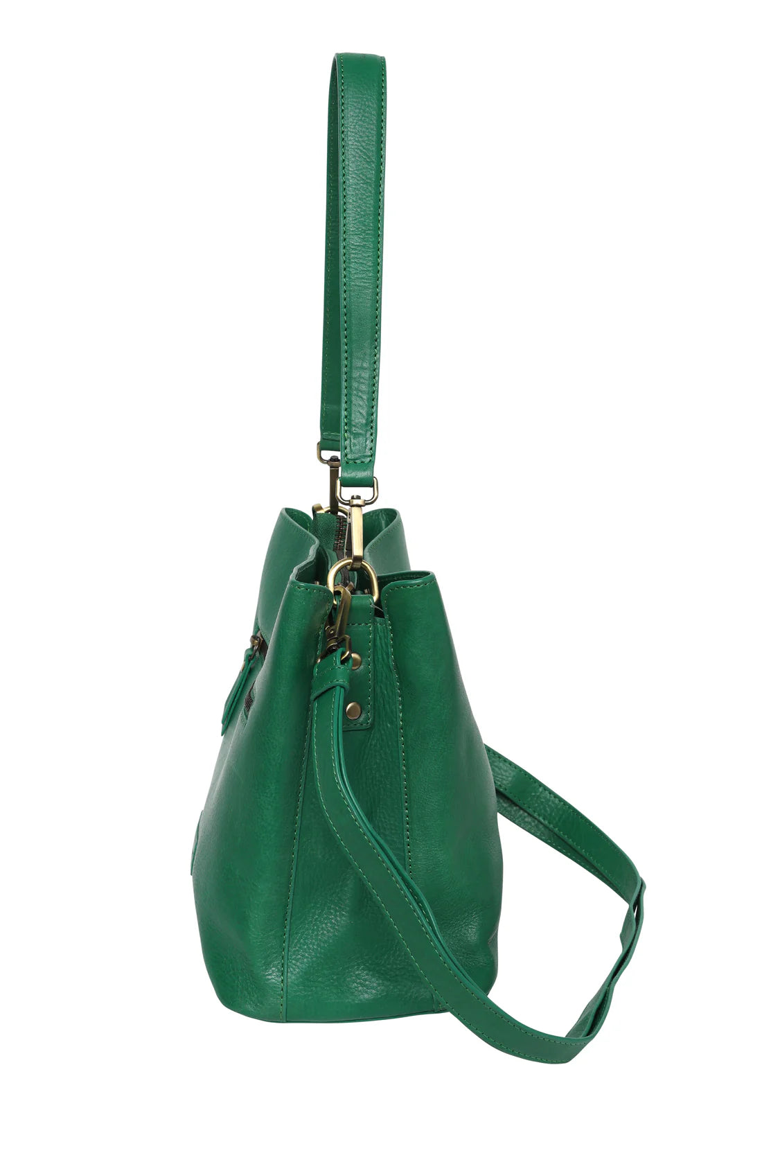 Cosgrove & Co Audrey Signature Shoulder Bag - Emerald
