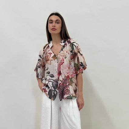Lorraine Tropical Bloom Top
