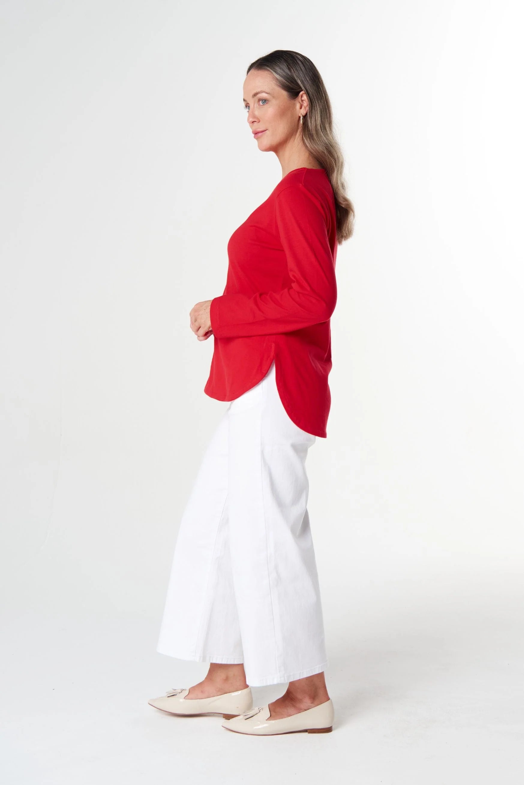 Goondiwindi Cotton Our Classic Jersey Tee - Poinsettia