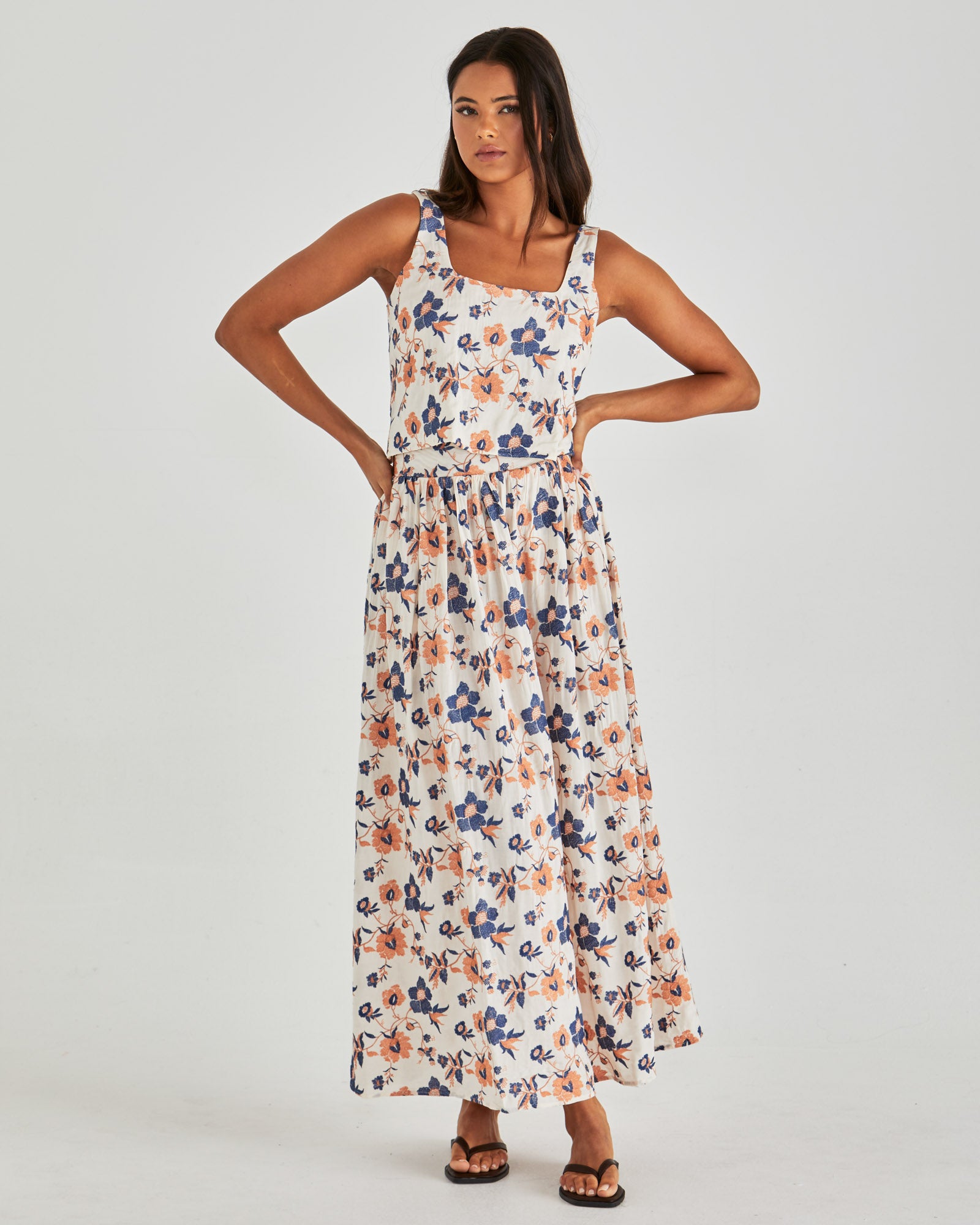 Sass Luca Top - Floral Embroidery
