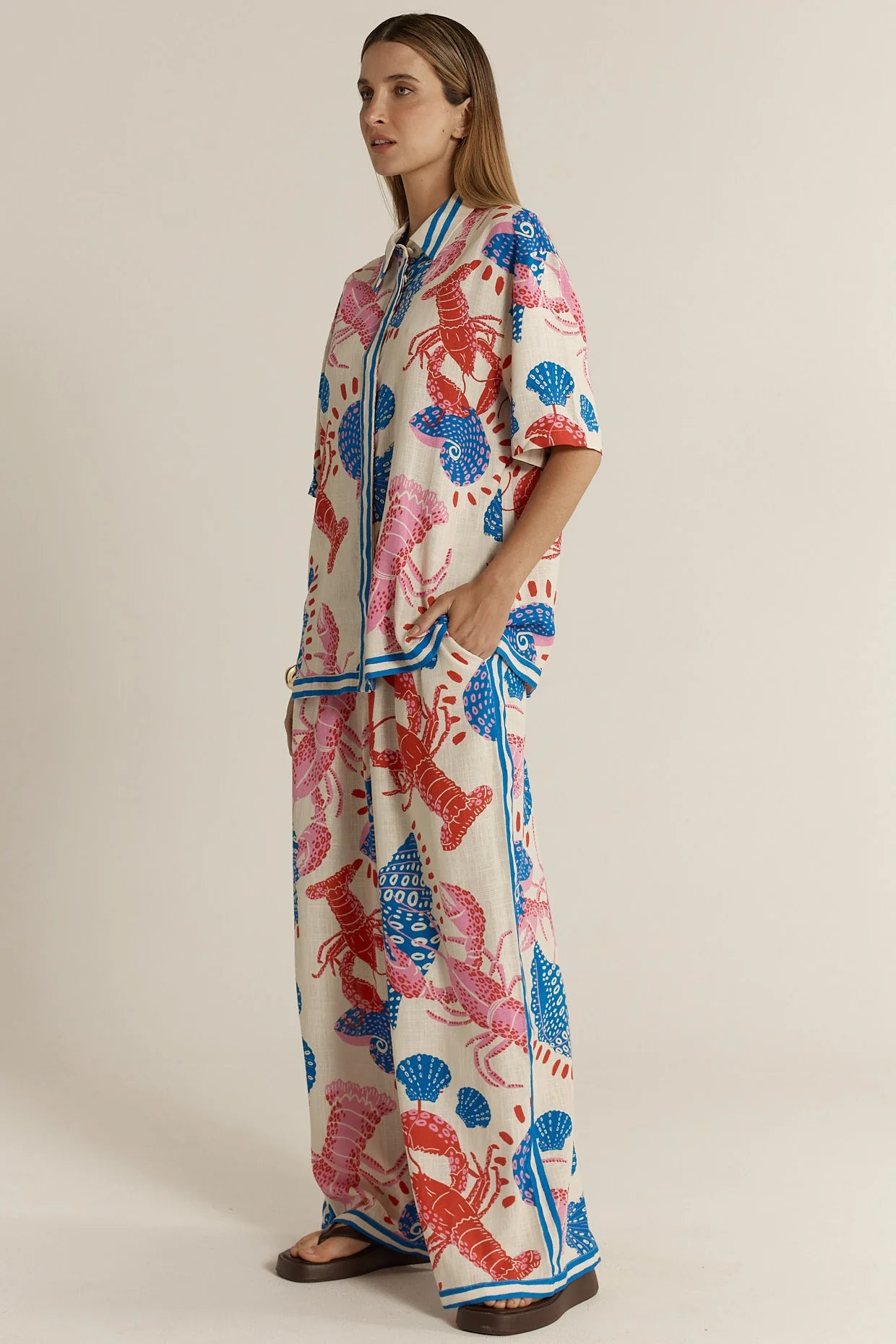 Fate+Becker Soleil Shirt - Lobster