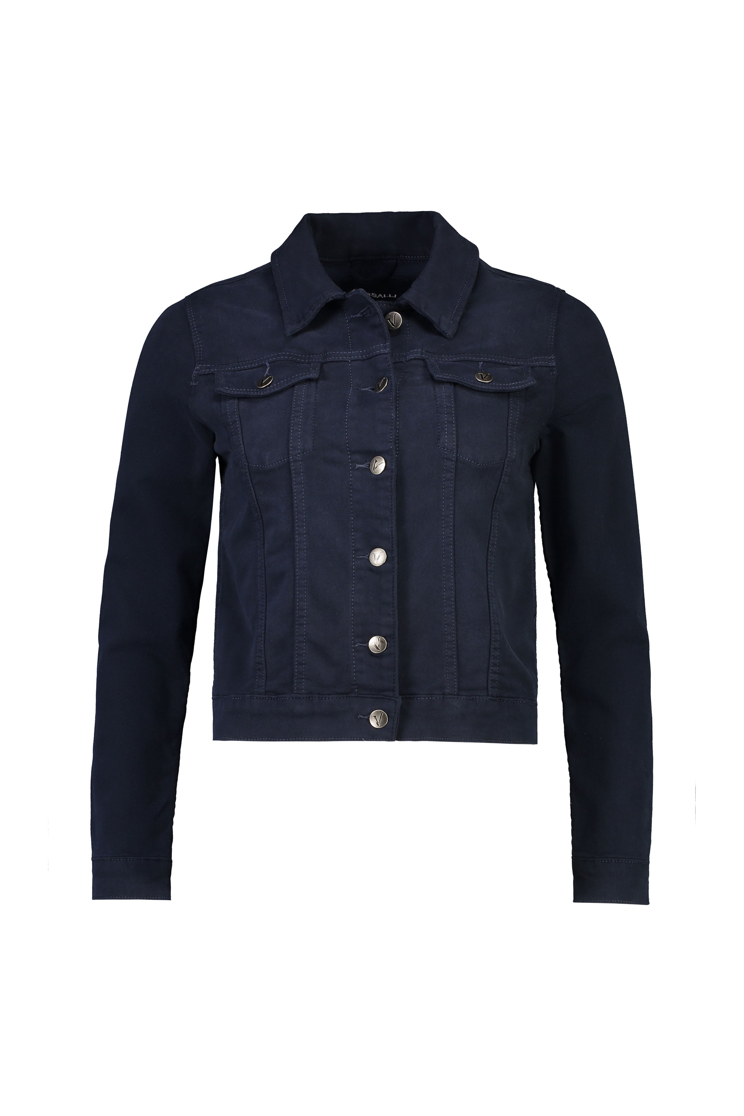 Vassalli Stretch Denim Jacket - Carbon