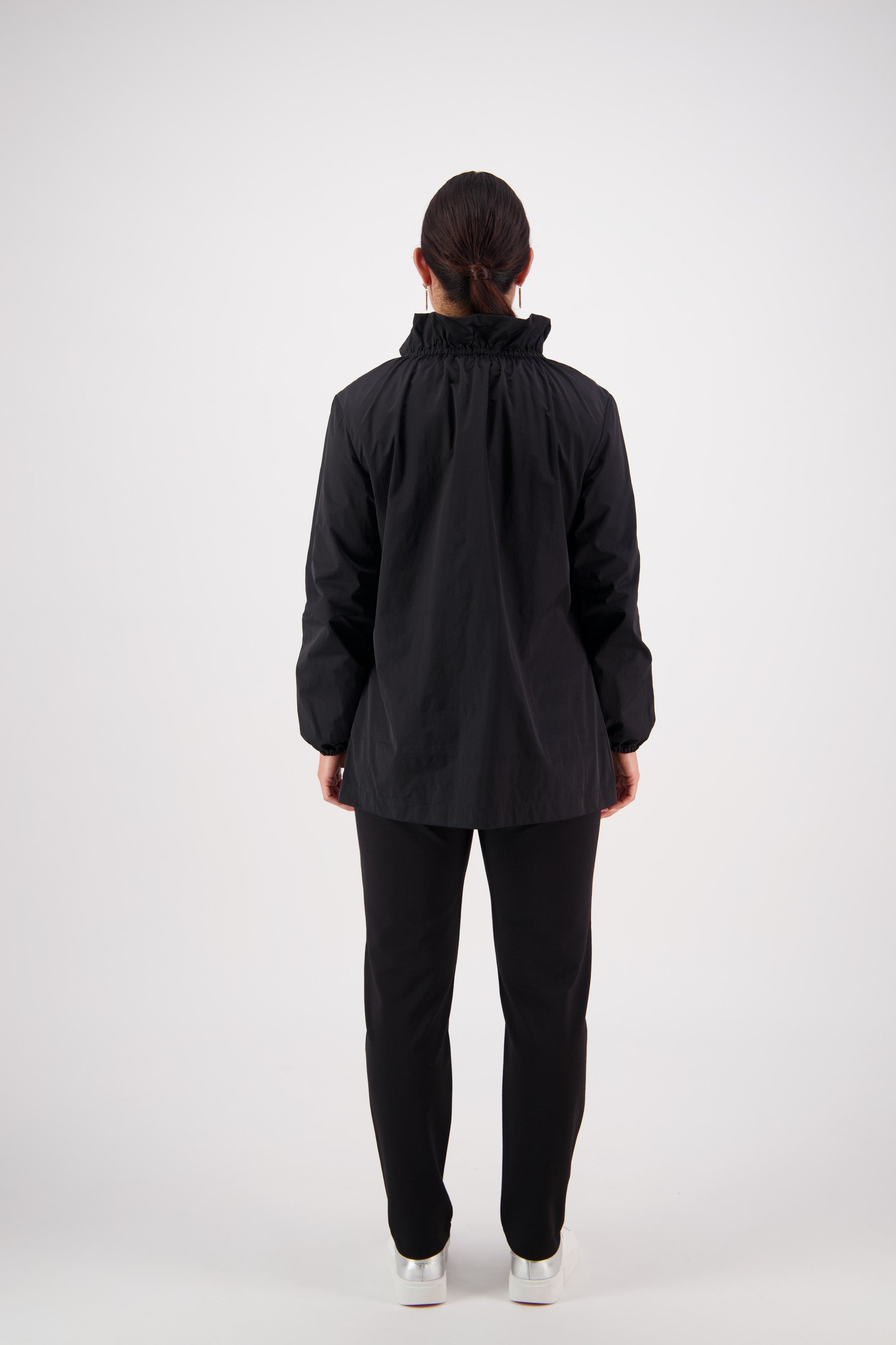 Vassalli Jacket with Contrast Trims - Black
