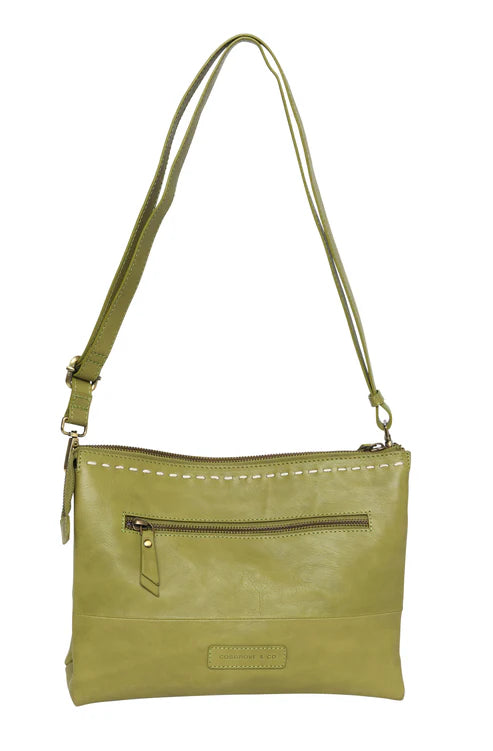 Cosgrove & Co Gillian Compartment Shoulder Bag - Pistachio