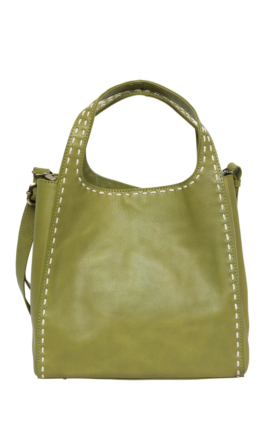 Cosgrove & Co Imelda Petite Grab Contrast Heavy Stitch Bag - Pistachio