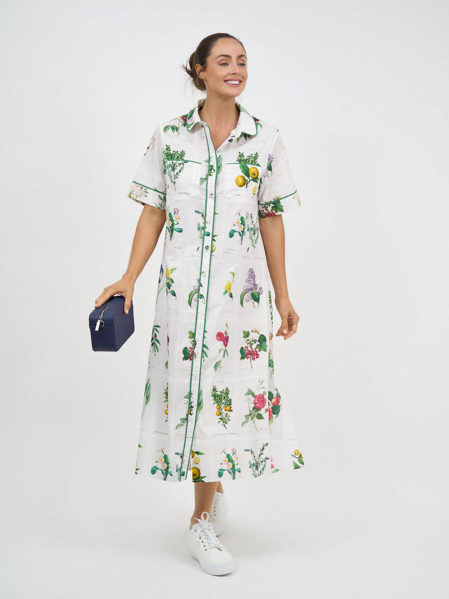 Liberty Rose Botanical Garden Belted Midi Dress