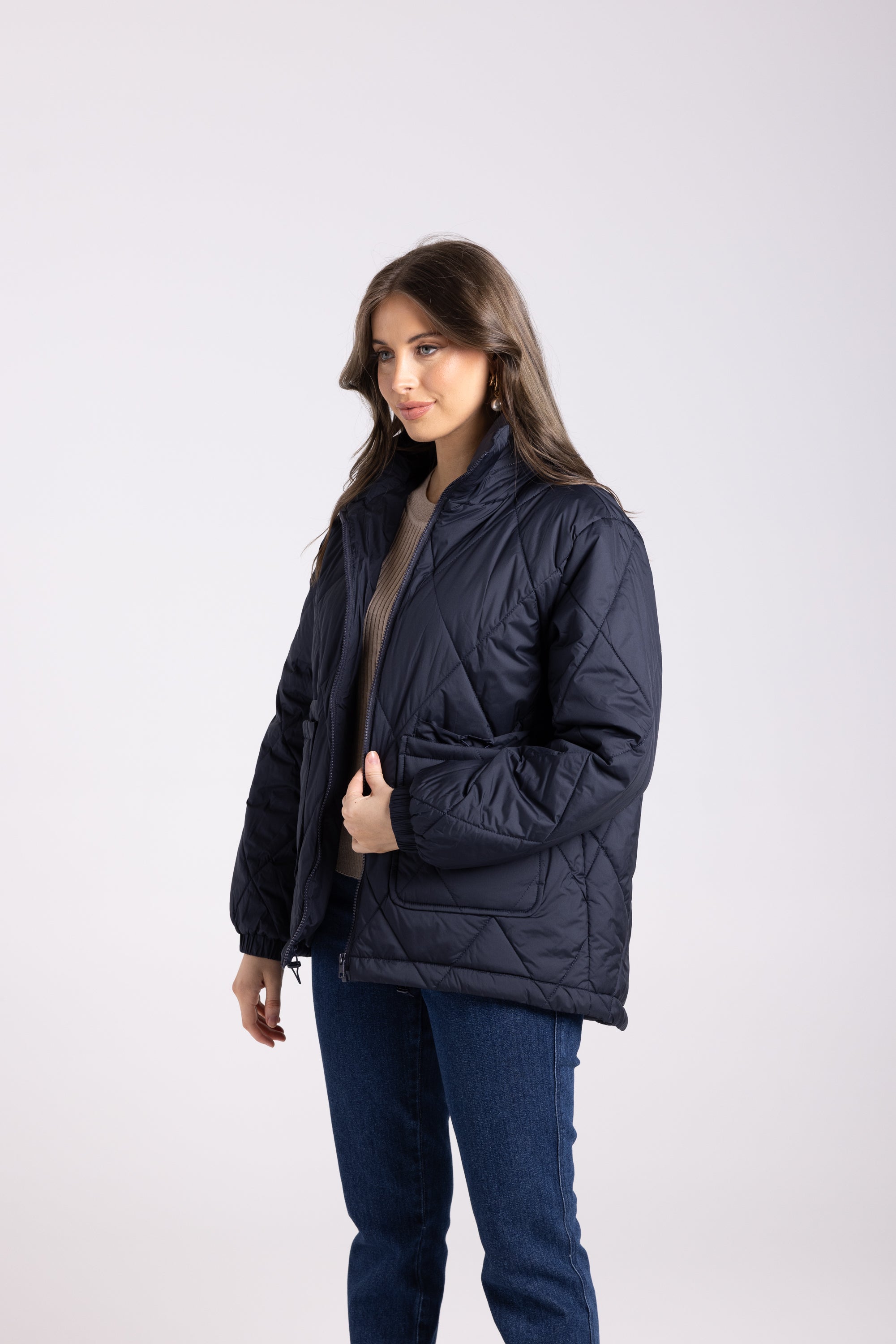 Two-T's Puffer Jacket - French Navy