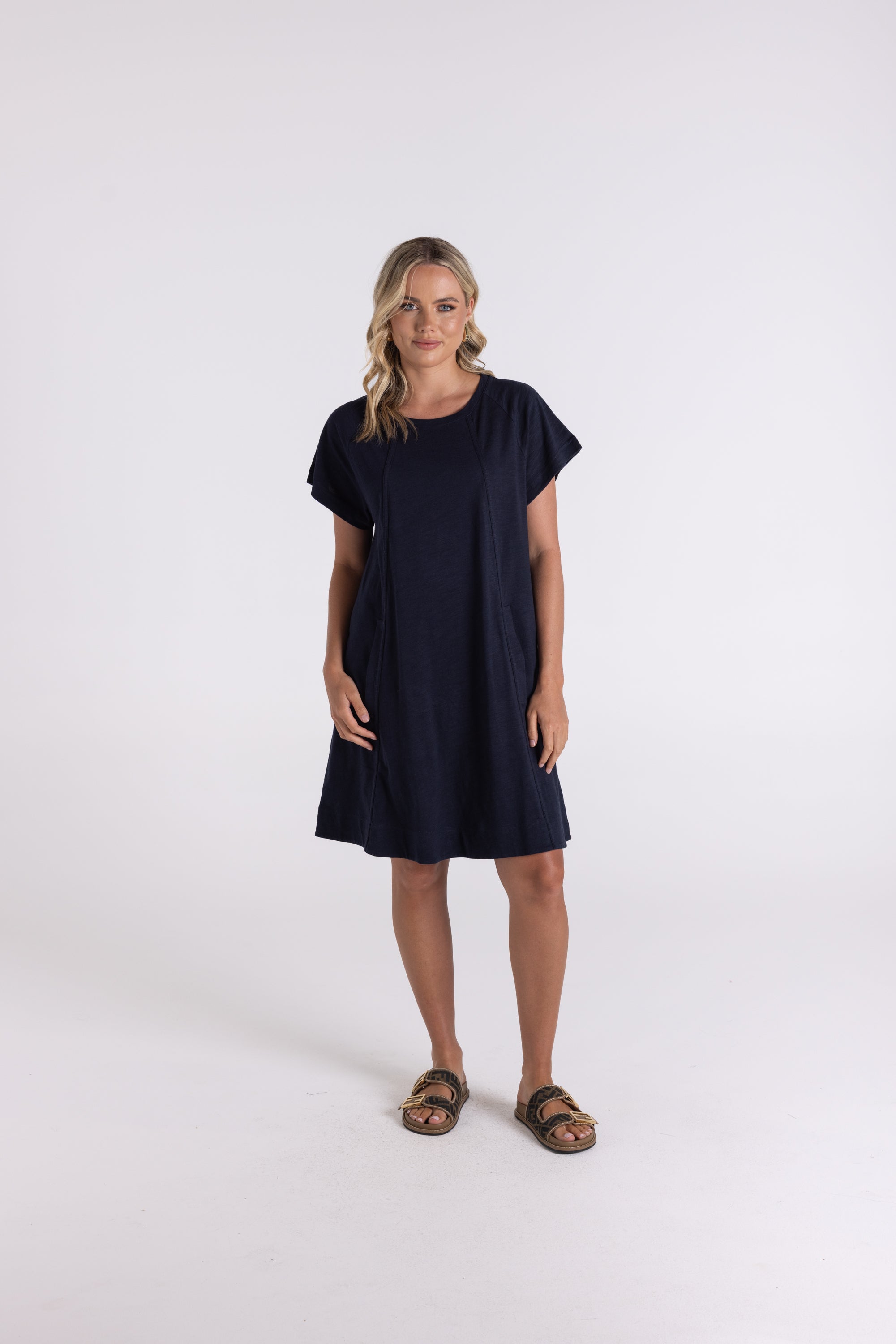Two T's Jersey T-Shirt Dress - Navy