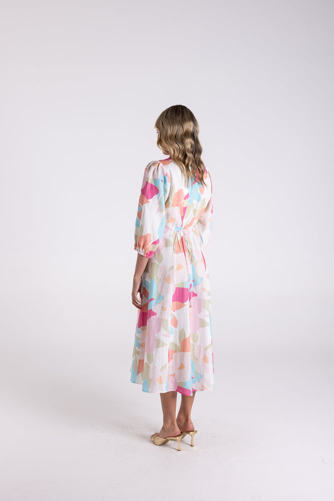 Two T's Anna Print Midi Dress