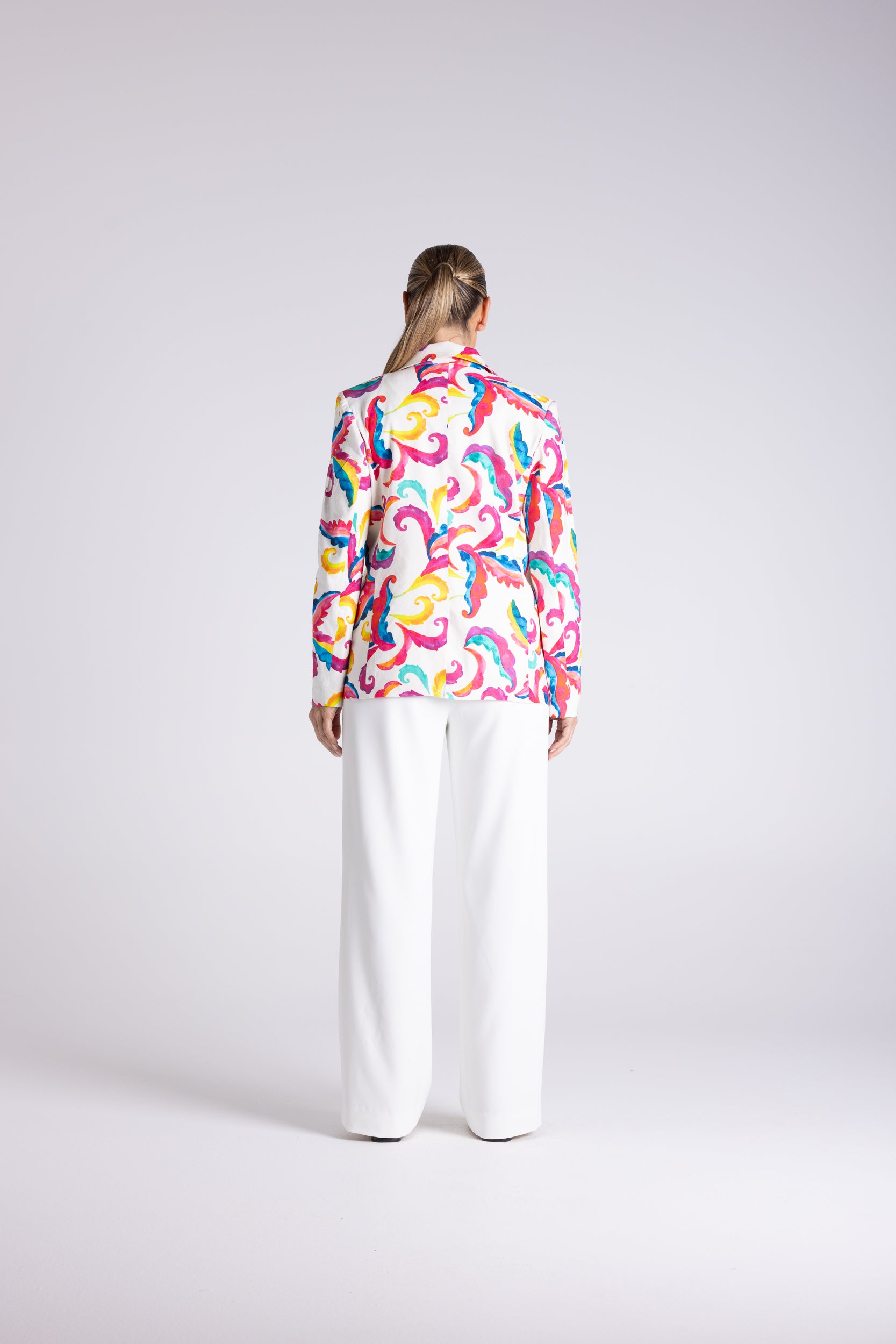 Two T's Carnival Print Blazer