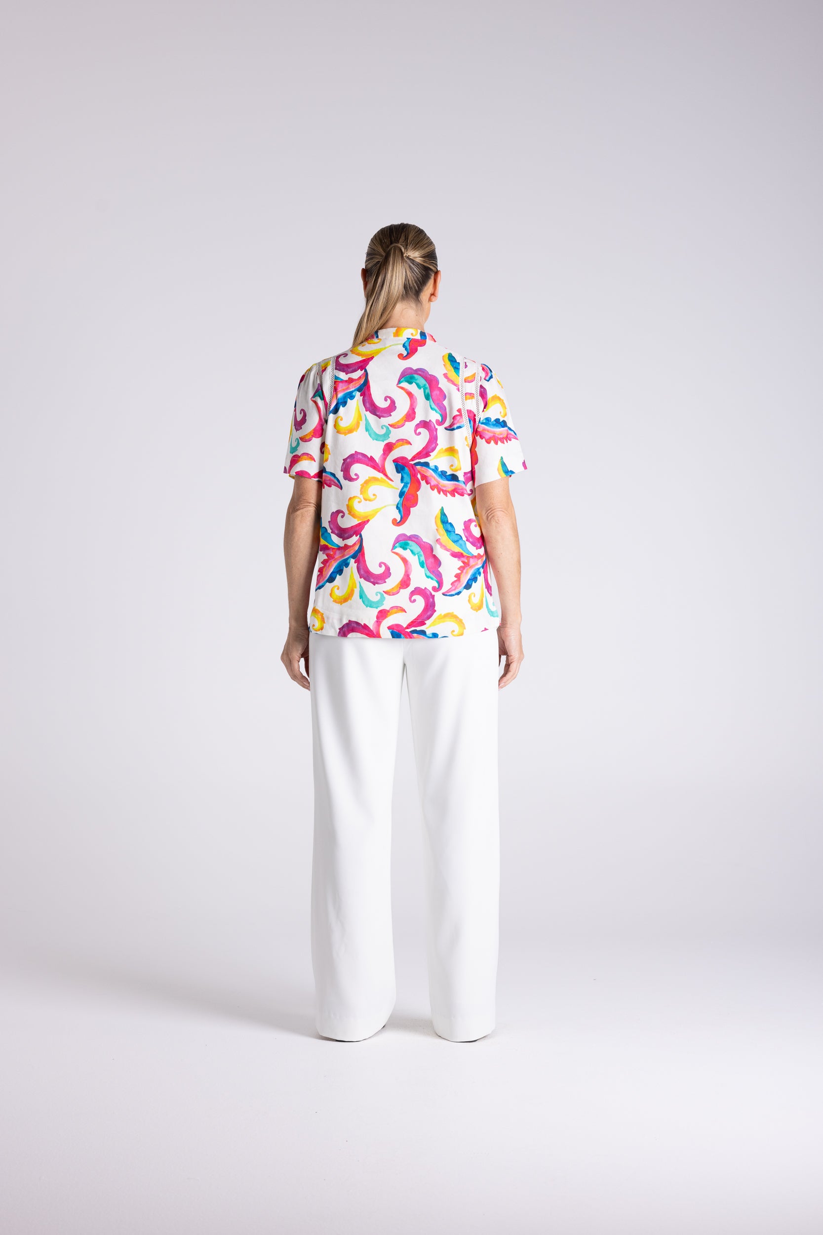 Two T's Carnival Print Top