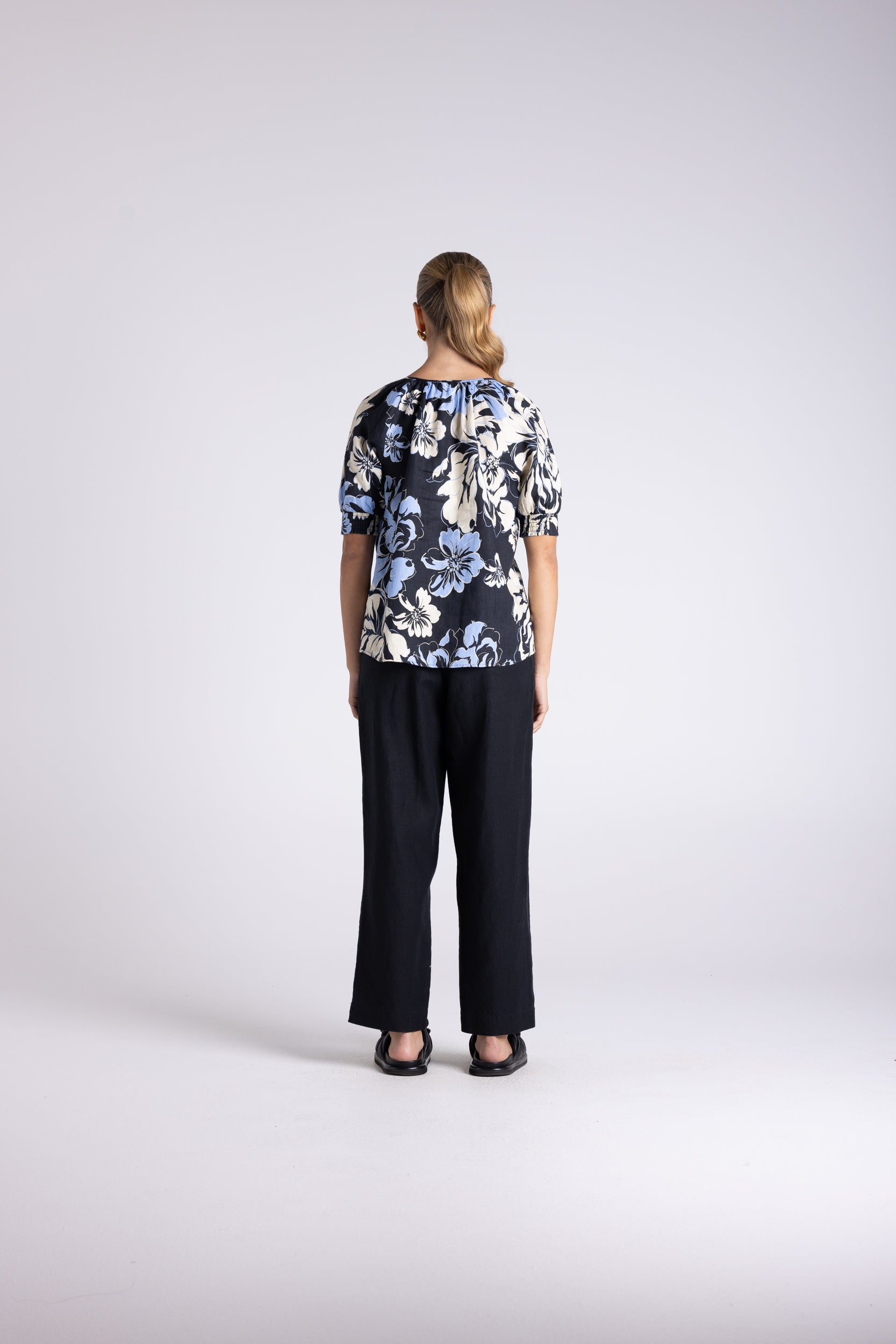 Two T's Peonie Print Top