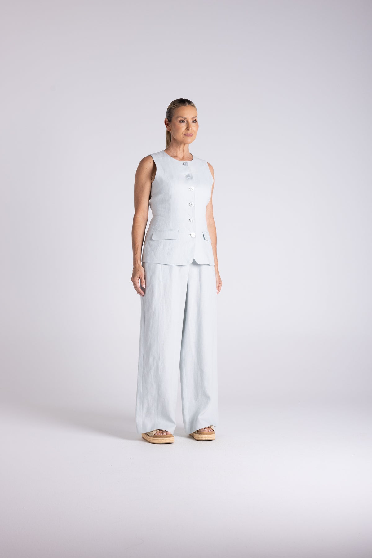 Two T's Abbey Vest - Sea Foam