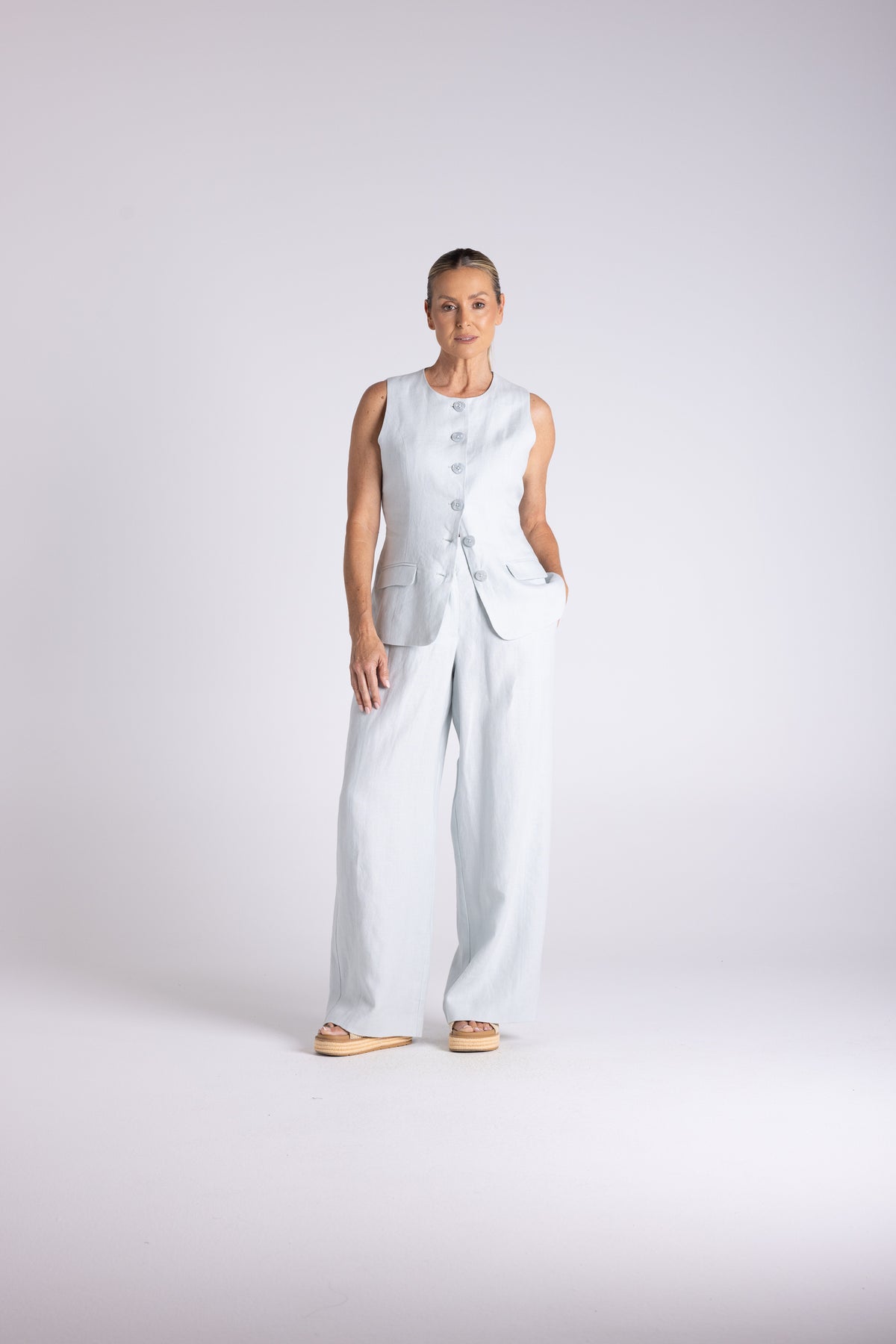 Two T's Abbey Vest - Sea Foam