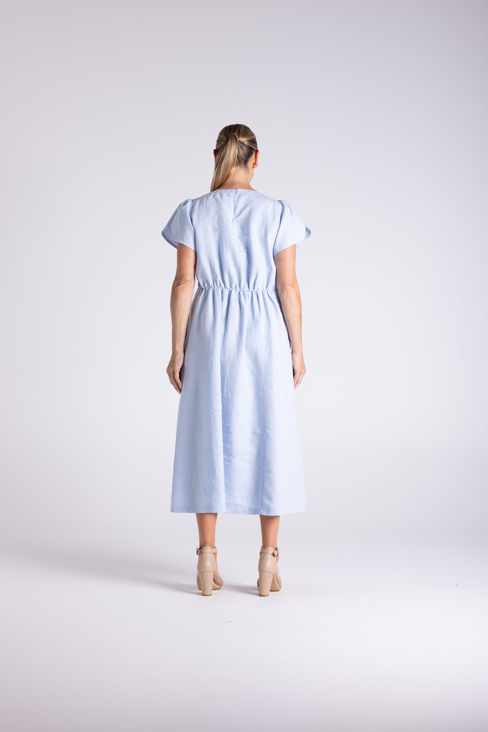 Two T's Mary Midi Dress - Cornflower