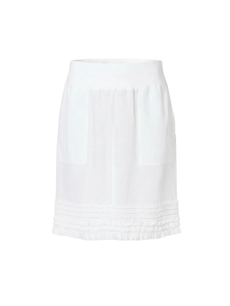 Gordon Smith Ruffle Hem Skirt - White