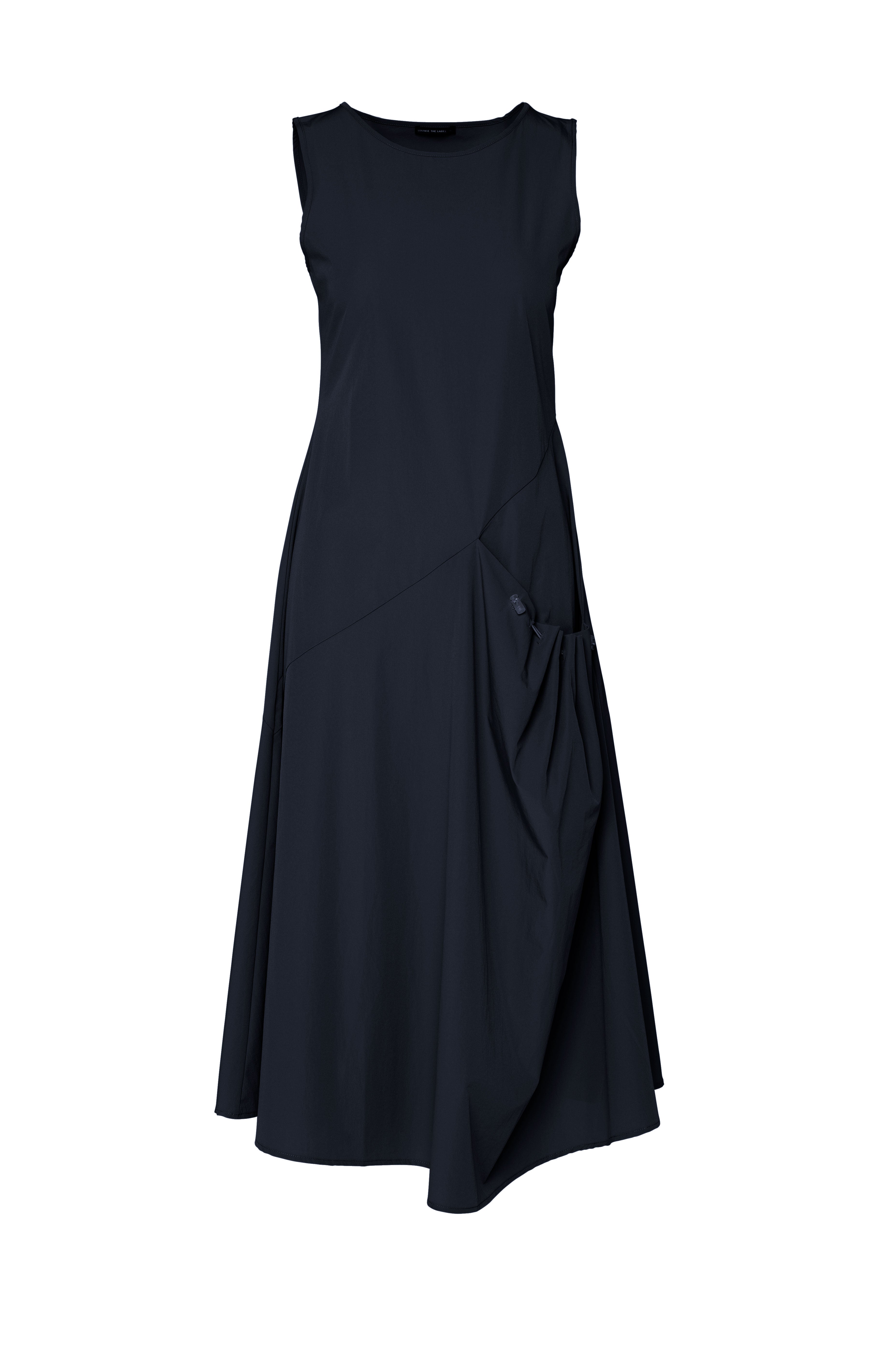 Lounge The Label A-Line Pocket Detail Sleeveless Midi Dress - Ques Sea
