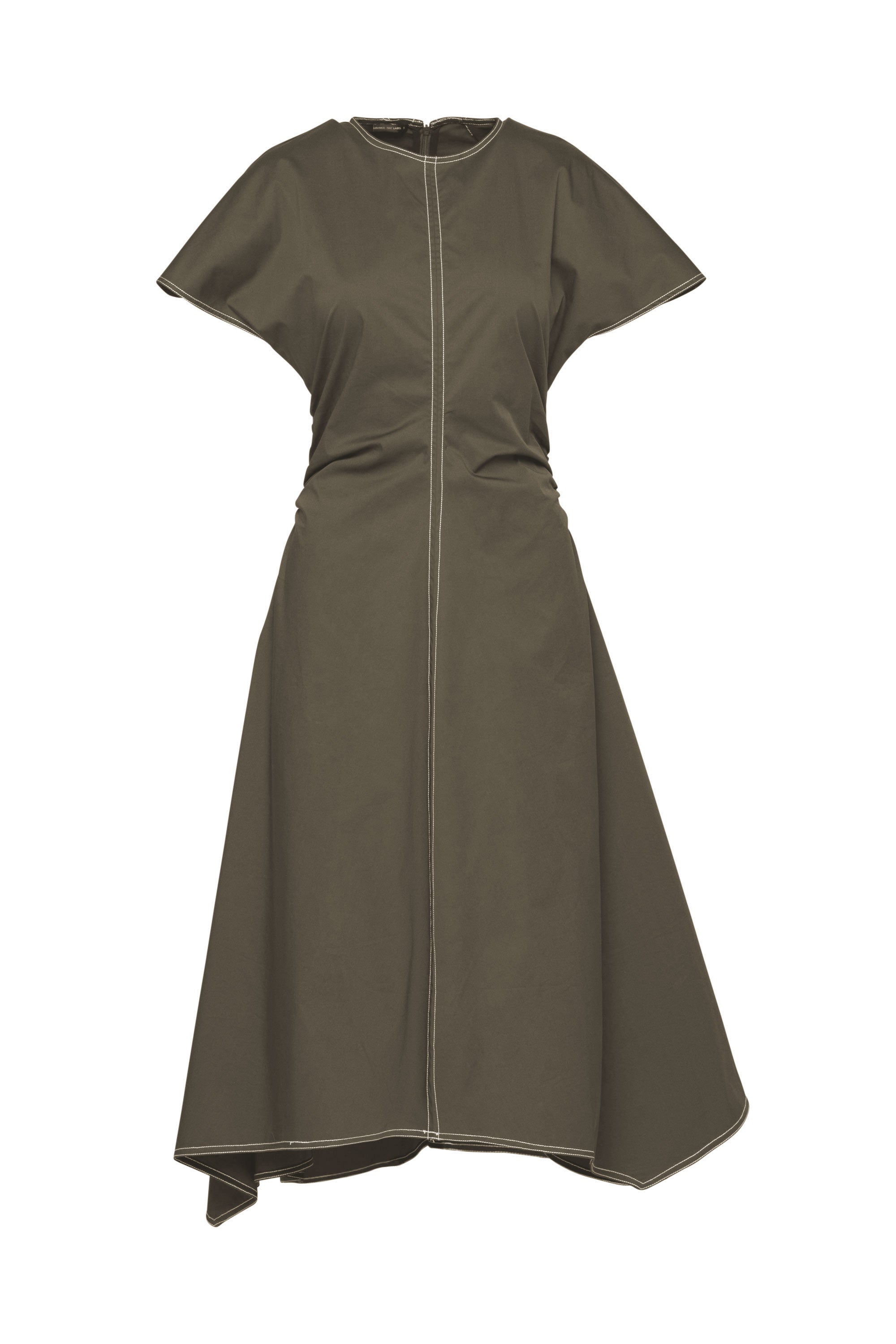 Lounge The Label Chios Dress - Moss/White