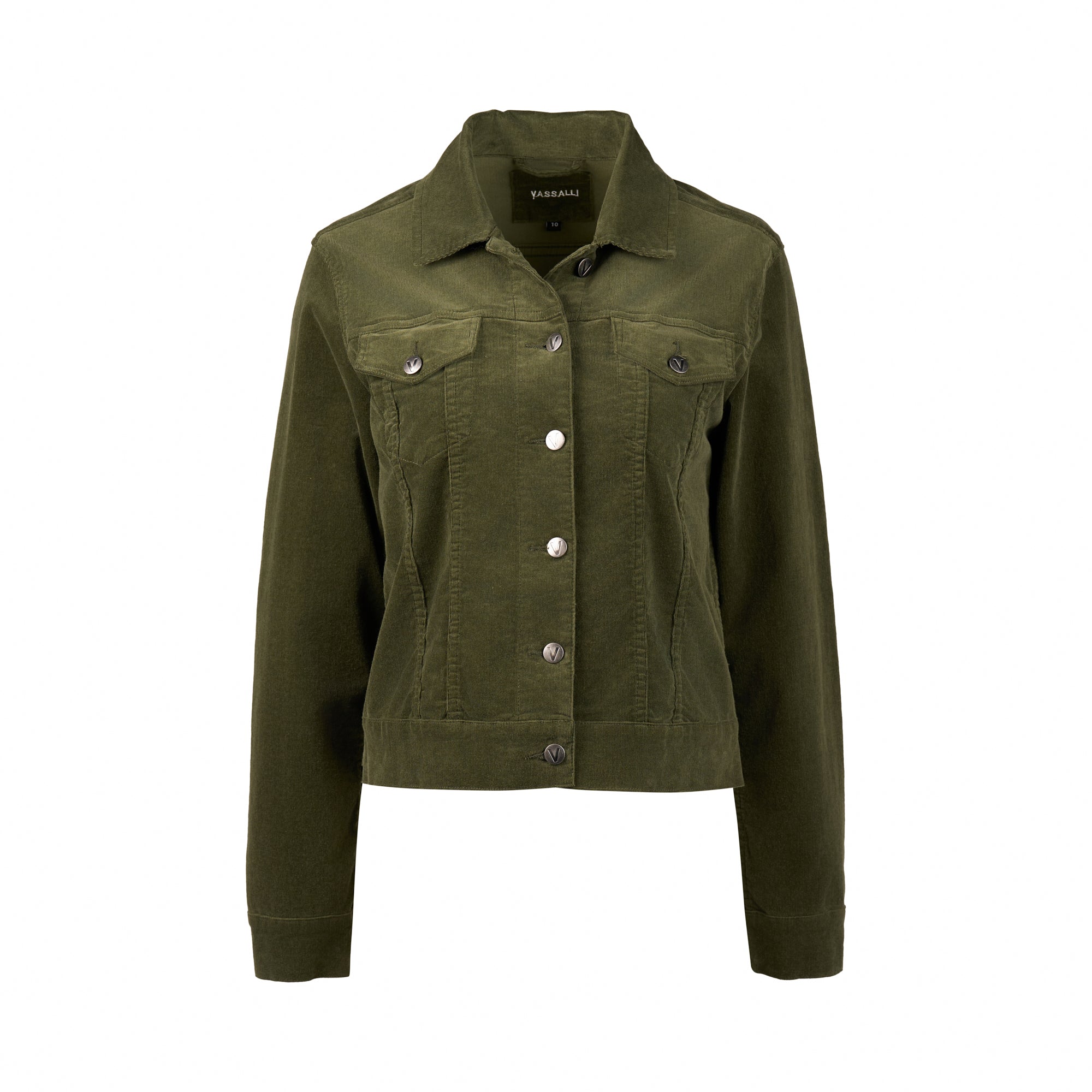 Vassalli Pinwale Cord Jacket - Deep Sage