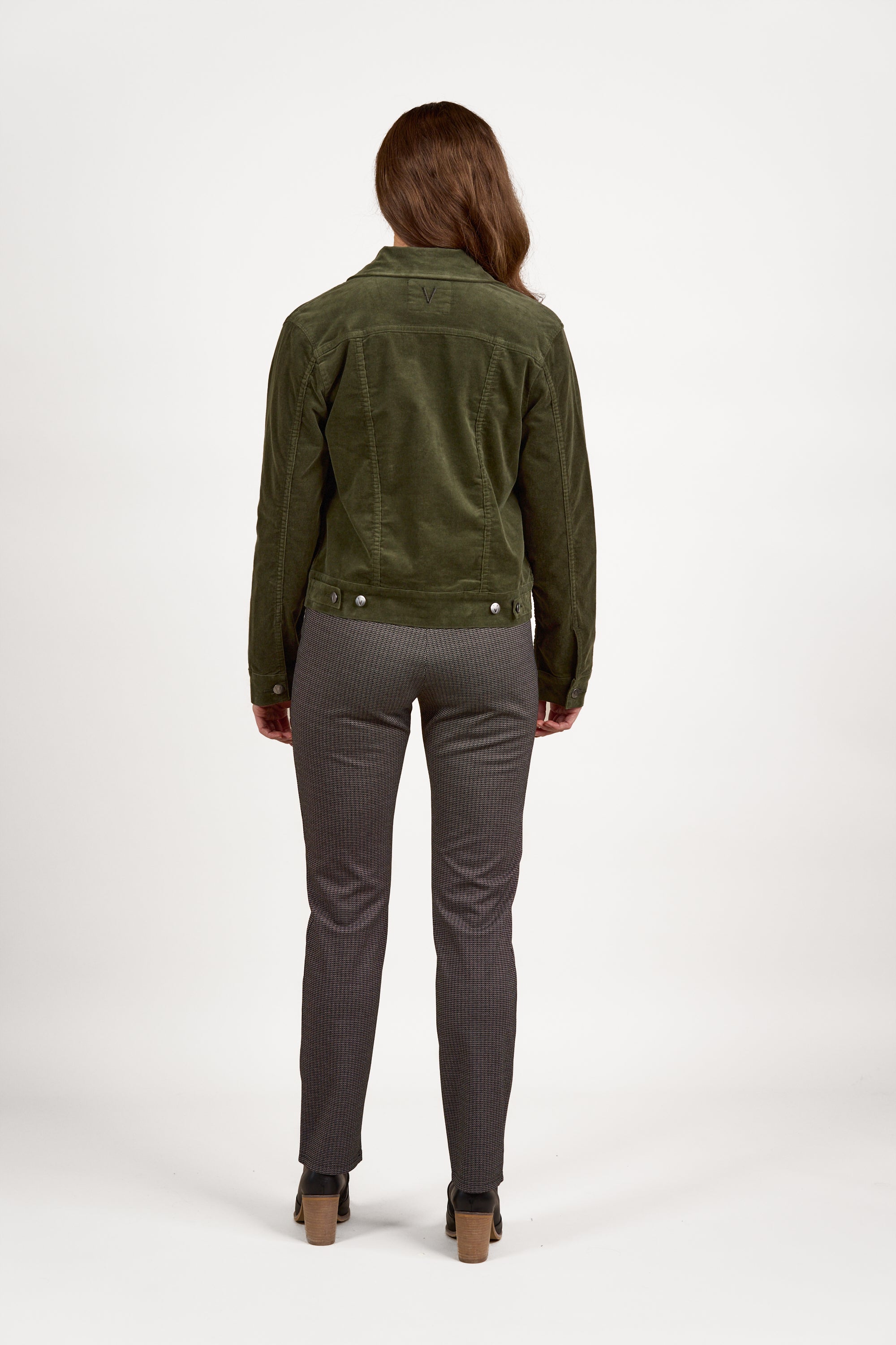 Vassalli Pinwale Cord Jacket - Deep Sage