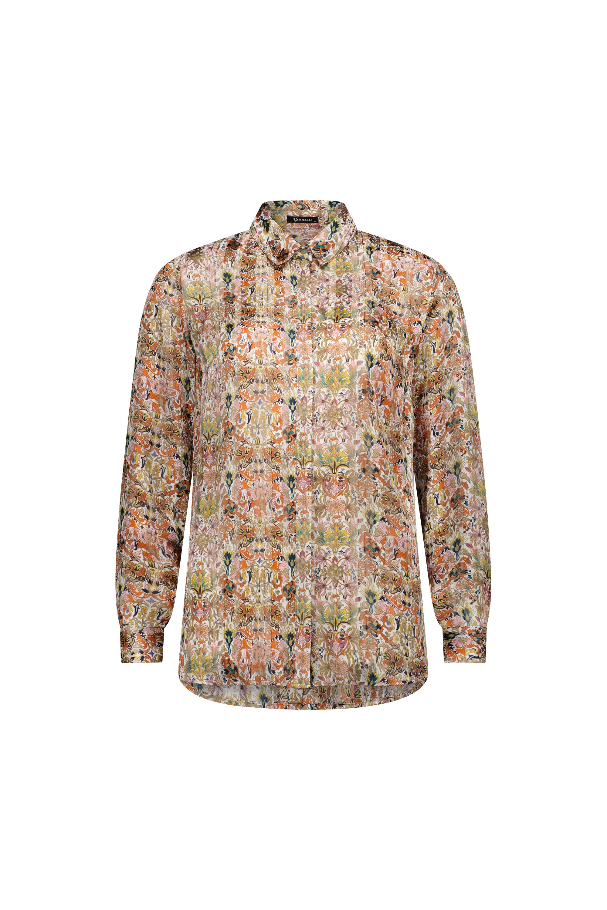 Vassalli Long Sleeve Shirt with Button Detail - Eden