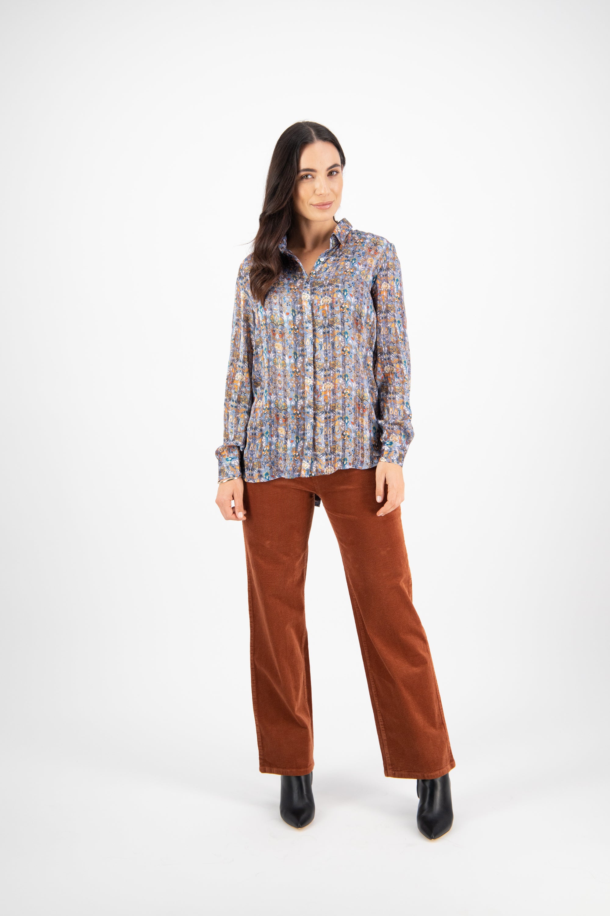 Vassalli Long Sleeve Printed Shirt - Marrakesh