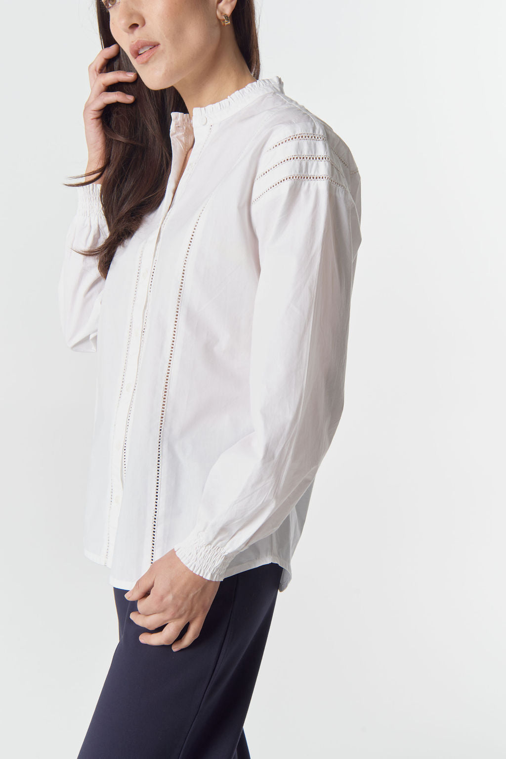 Goondiwindi Cotton Misty Cotton Blouse - White