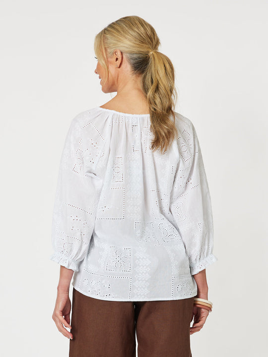 Gordon Smith Mila Lace Top - White