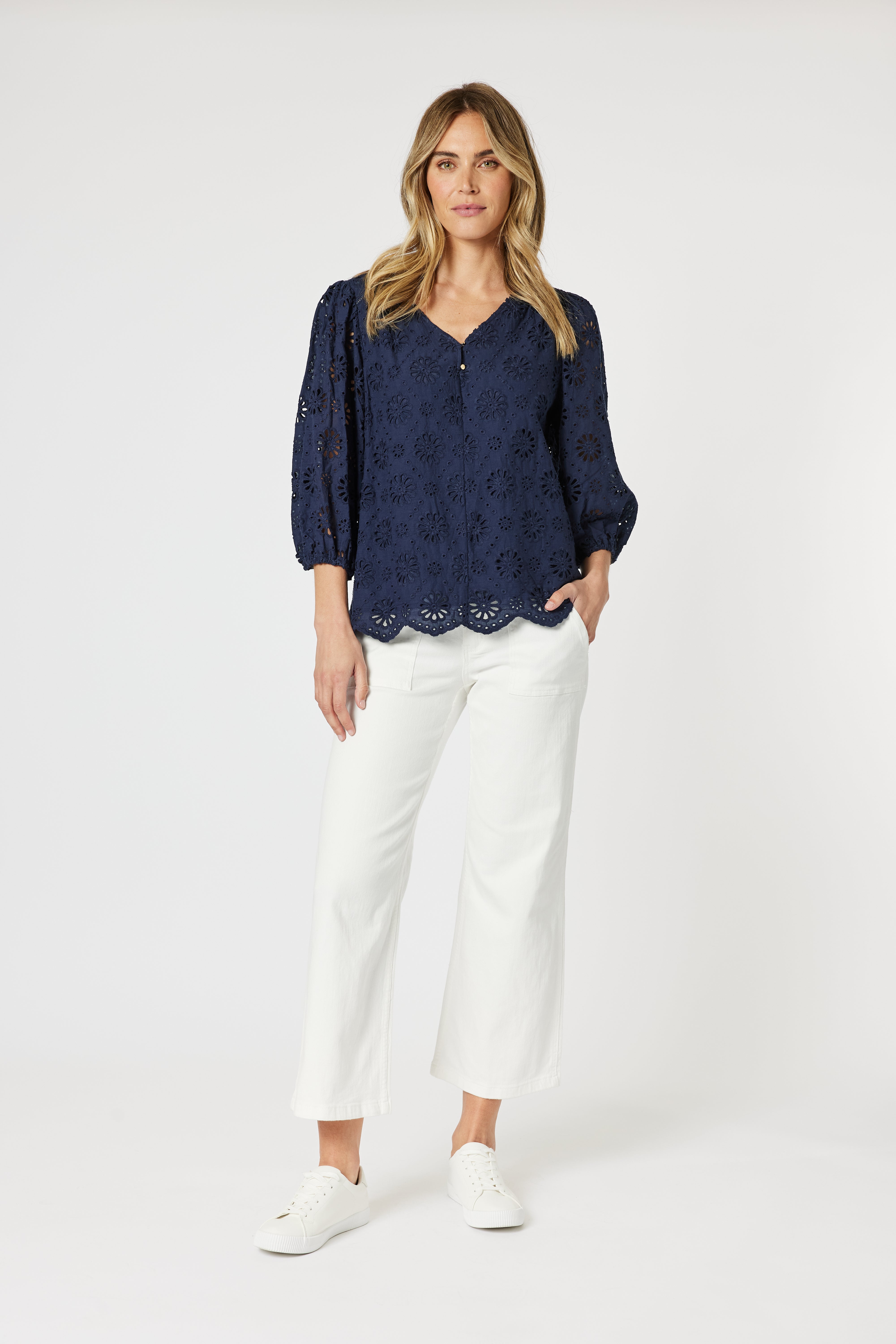 Gordon Smith Jasmine Top - Navy